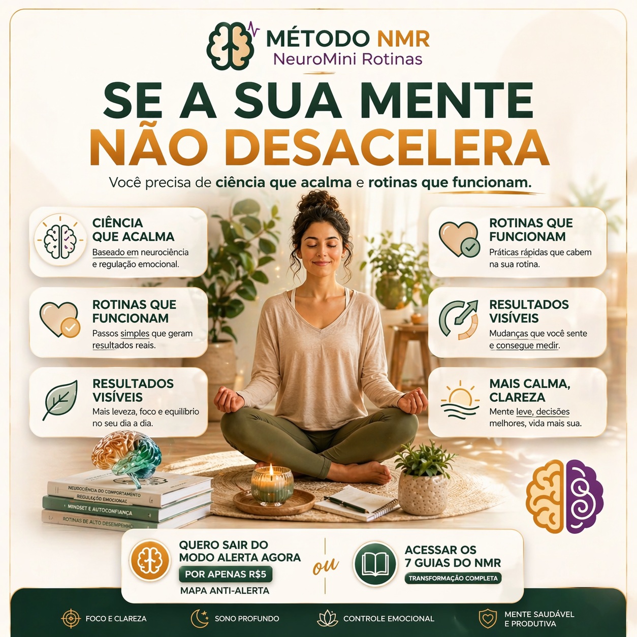 Mulher meditando